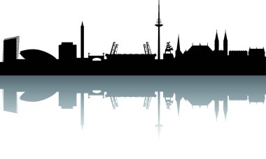 Bremen Siluet vektör çizimi