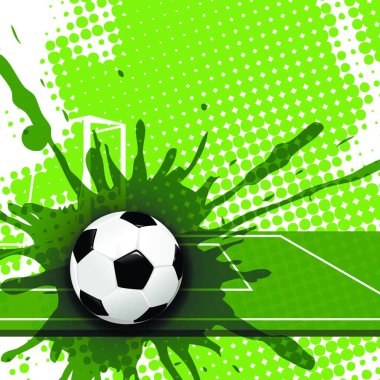 Futbol simgesi, vektör illüstrasyonu