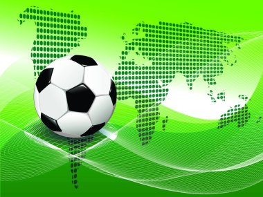 futbol topu vektör illüstrasyonu 