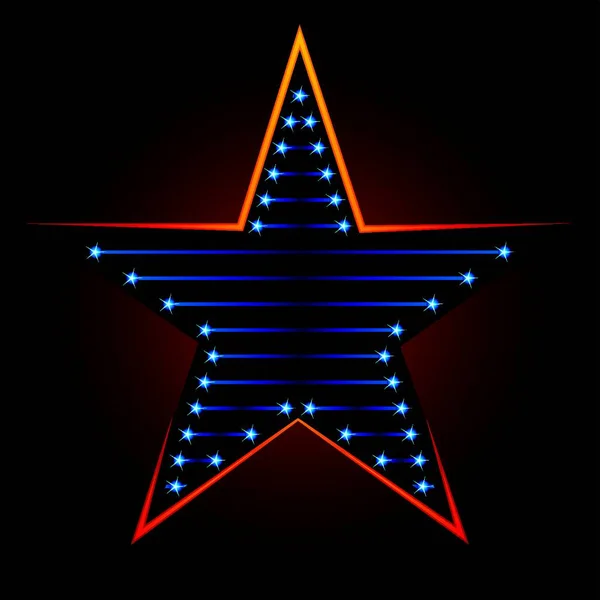 Estrella Azul Ilustración Vectorial Gráfica — Archivo Imágenes Vectoriales