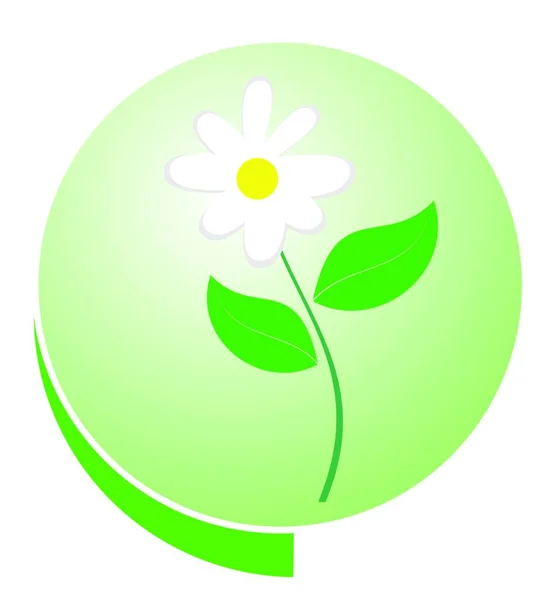 Eko Yeşil Düğmesi Vektör Illüstrasyonu — Stok Vektör