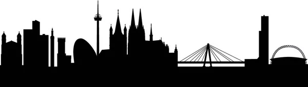 Köln Skyline Absztrakt Vektor Illusztráció — Stock Vector