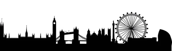 Abstraktní Vektorová Ilustrace London Skyline — Stockový vektor
