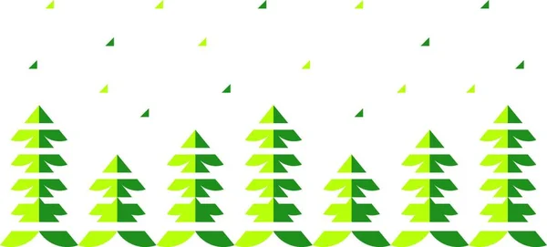 美しいクリスマスツリーベクトルイラスト — ストックベクタ