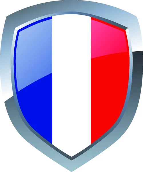 Francia Emblema Icono Vector Ilustración — Archivo Imágenes Vectoriales