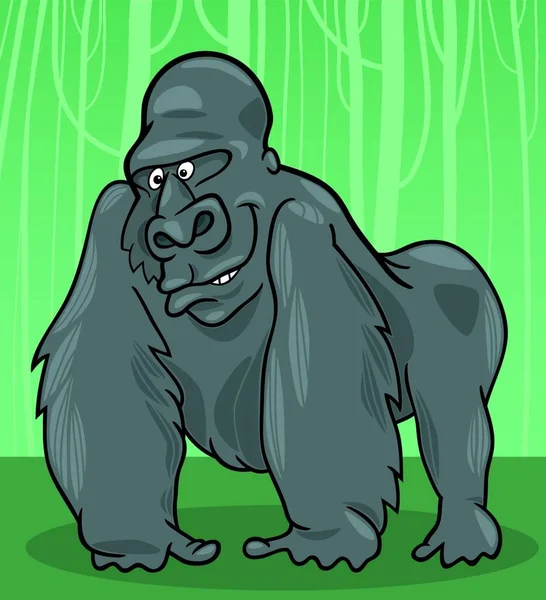 Gorilla Charakter Vektor Illustration — Stockvektor