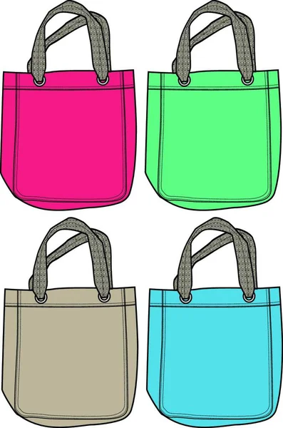 Illustration Der Modischen Handtasche — Stockvektor