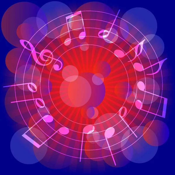 Musik Party Hintergrund Grafische Vektorillustration — Stockvektor