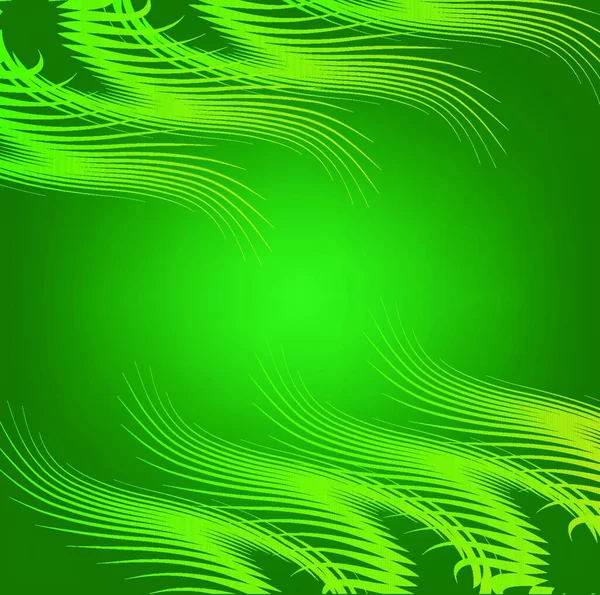 Herbe Une Cascade Illustration Vectorielle Colorée — Image vectorielle