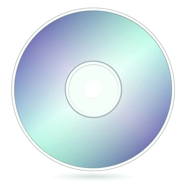 Kompakt Disk Renkli Vektör Çizimi — Stok Vektör