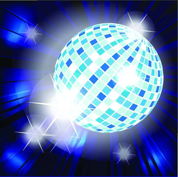 Disco Ball Barevné Vektorové Ilustrace — Stockový vektor