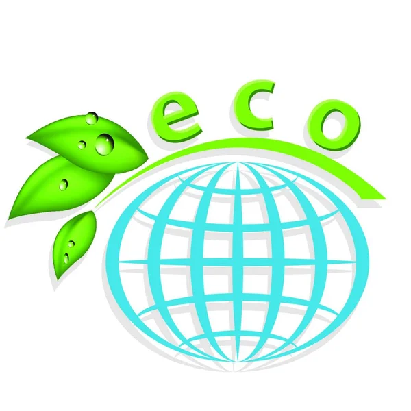Eco Colorido Vector Ilustración — Vector de stock