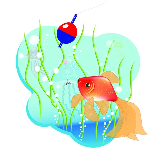 Fish Colorful Vector Illustration — Stock Vector