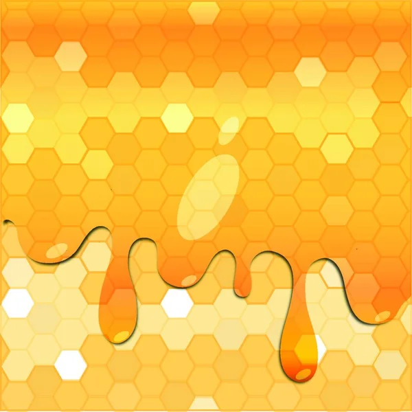 Honing Kleurrijke Vector Illustratie — Stockvector