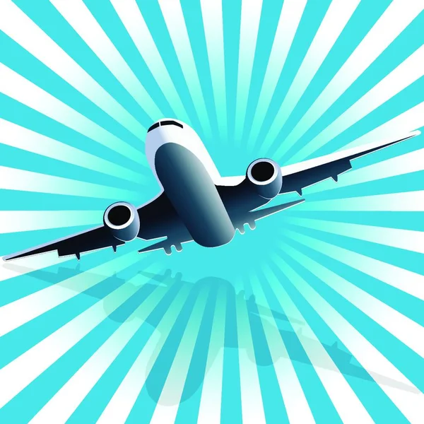Plane Icon Vector Illustration — Stock Vector