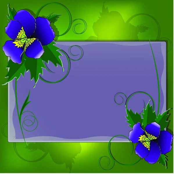 Листівка Фіолетовим Барвиста Векторна Ілюстрація — стоковий вектор