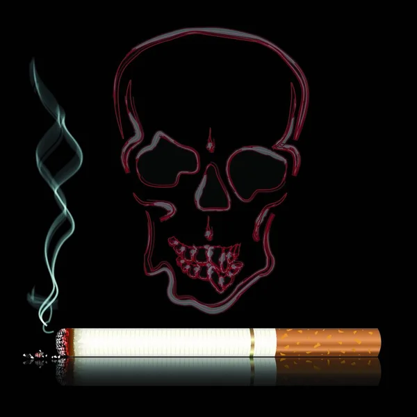Fumar Ilustración Vector Colorido — Vector de stock