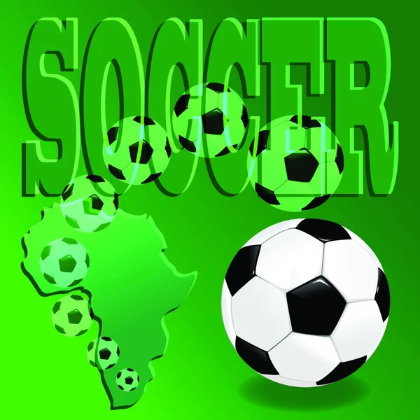 Ikona Piłki Nożnej Ilustracja Wektora — Wektor stockowy
