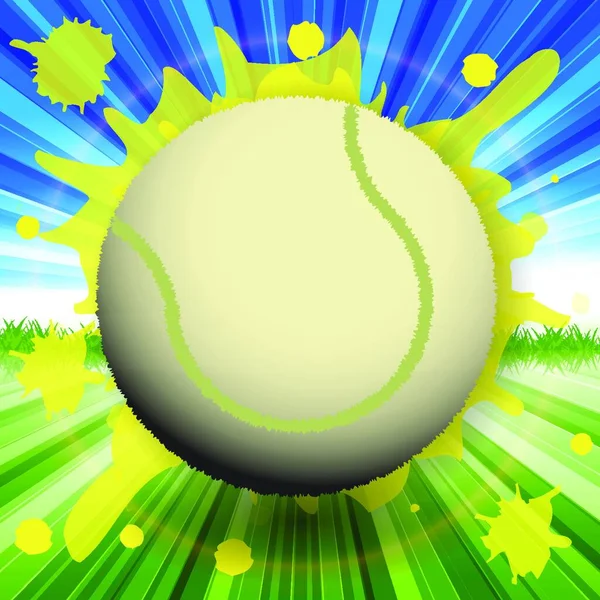 Tennis Background Vector Illustration — Stock Vector