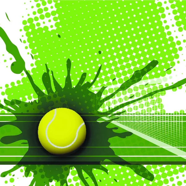 Tennis Sfondo Vettoriale Illustrazione — Vettoriale Stock