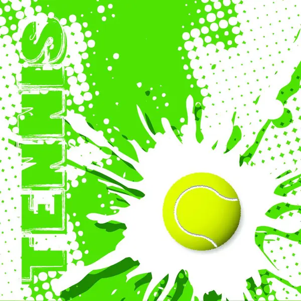 Tenis Posteri Illüstrasyonu — Stok Vektör