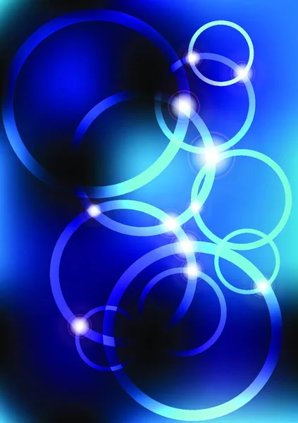 Illustration Vectorielle Des Cercles Lumineux — Image vectorielle