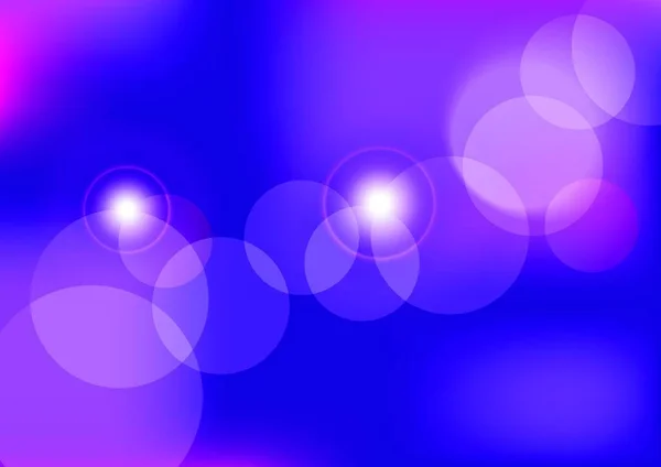 青の抽象的背景ボケ効果コピースペースバナーカバー — ストックベクタ