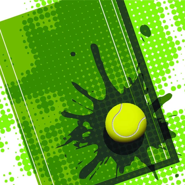 Tennis Illustrazione Grafica Vettoriale — Vettoriale Stock