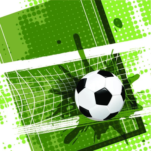 Fußball Hintergrund Vektor Illustration — Stockvektor