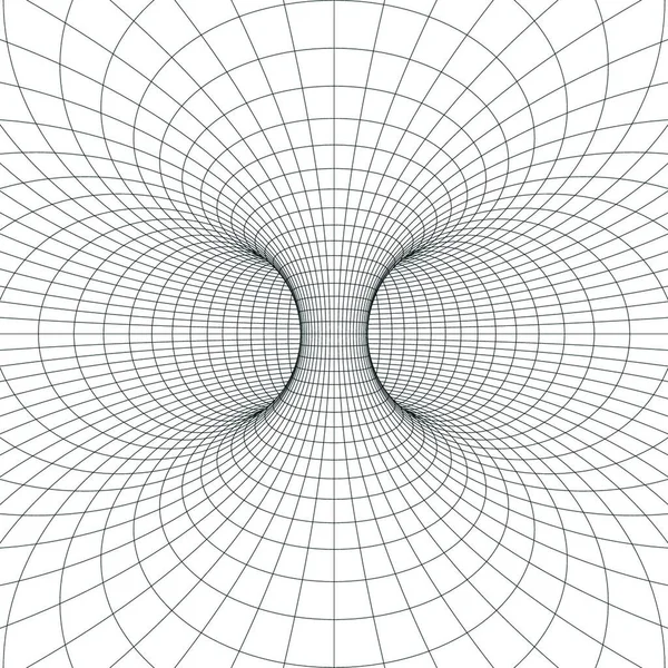 Drahtgittersymbol Torus Donut Grafische Vektorillustration — Stockvektor