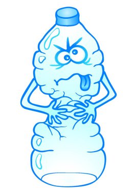 Çılgın şişe, grafik vektör çizimi