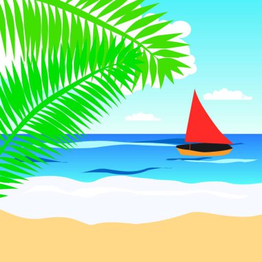 illüstrasyon mavi deniz