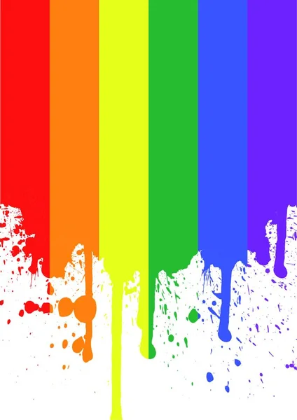 Rainbow Flag Vector Illustration — Stock Vector
