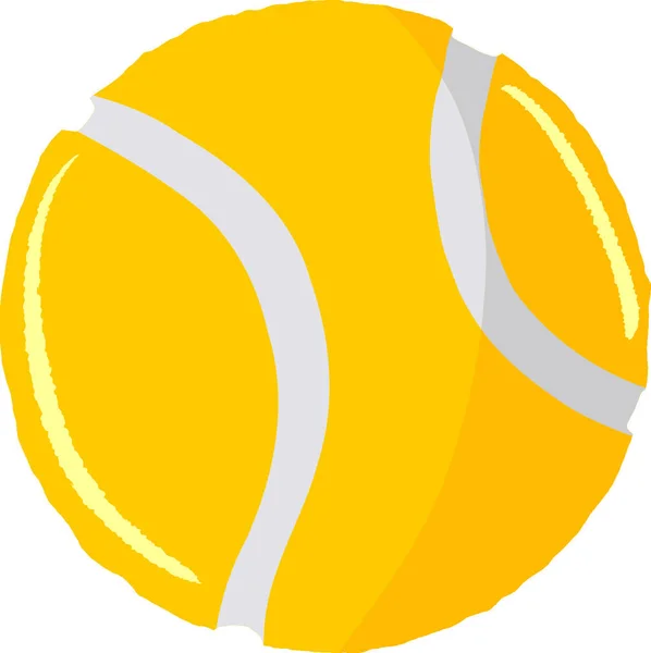 Теннисный Мяч Графическая Векторная Иллюстрация — стоковый вектор