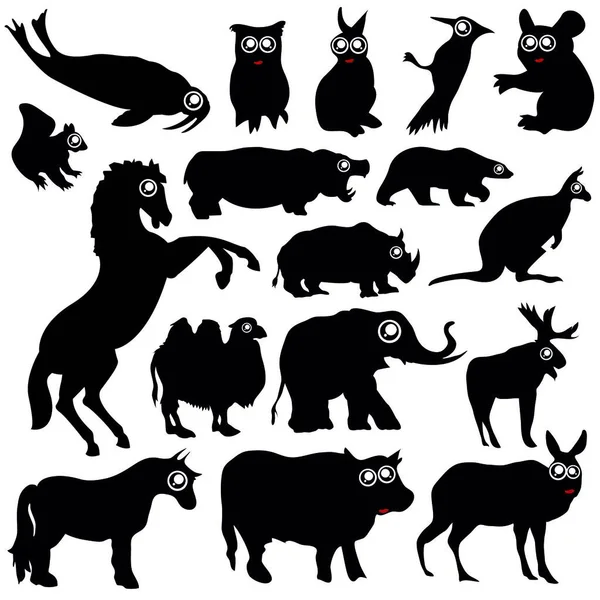 Animals Graphic Vector Illustration — Stockvektor