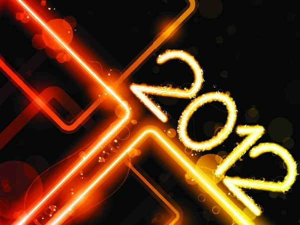 2012 Νέο Έτος Διανυσματική Απεικόνιση — Διανυσματικό Αρχείο