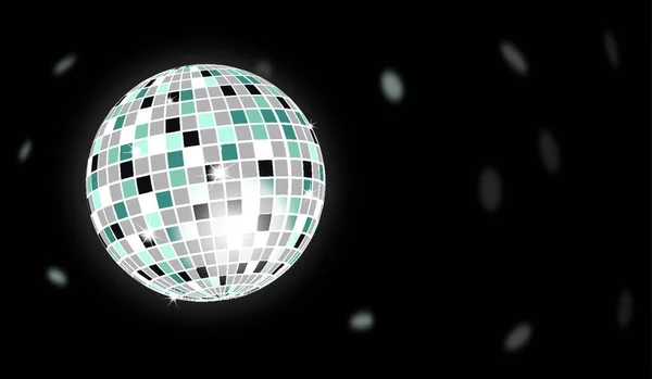 Boule Disco Brillante Illustration Vectorielle Graphique — Image vectorielle