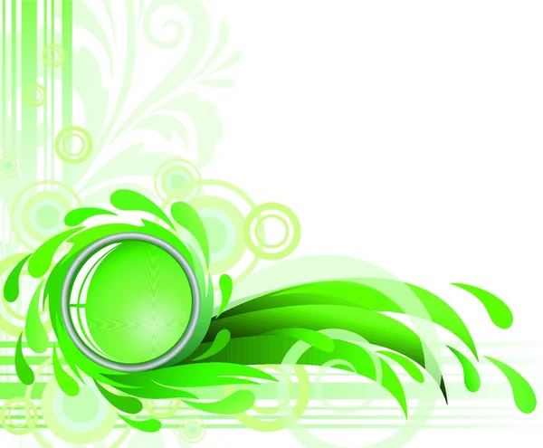Abstract Green Background Vector Illustration — Stock Vector