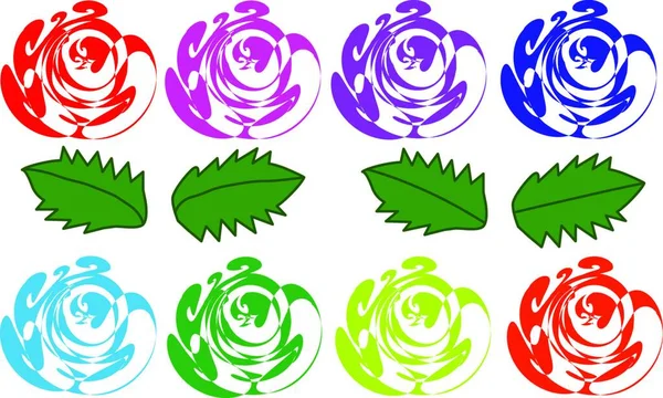 Pozdrav Plakát Pozadí Růžemi Květiny — Stockový vektor