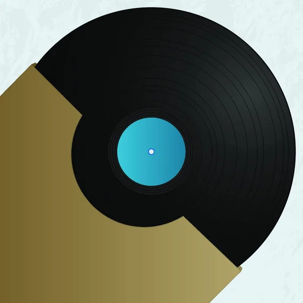 Vinyl Και Κάλυψη Διανυσματική Απεικόνιση — Διανυσματικό Αρχείο