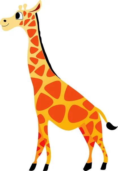 Piccola Giraffa Colorata Illustrazione Vettoriale — Vettoriale Stock