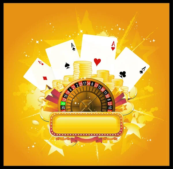 Panneau Casino Illustration Vectorielle Graphique — Image vectorielle
