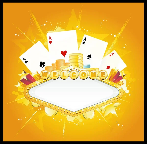 Panneau Casino Illustration Vectorielle Graphique — Image vectorielle