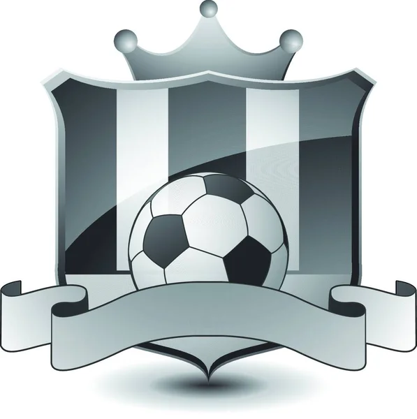 Emblema Fútbol Vector Ilustración — Vector de stock