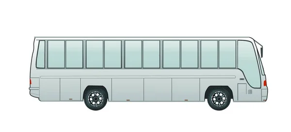 Coach Bus Grafische Vector Illustratie — Stockvector