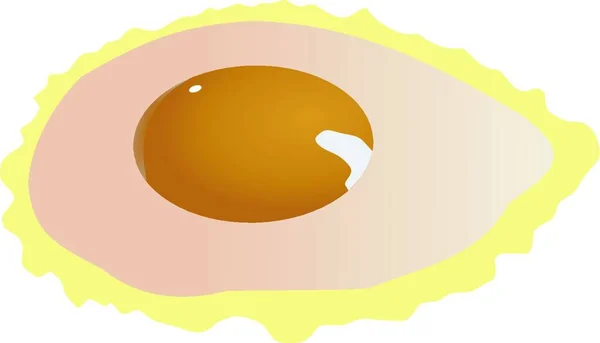 Векторная Иллюстрация Жареного Яйца — стоковый вектор