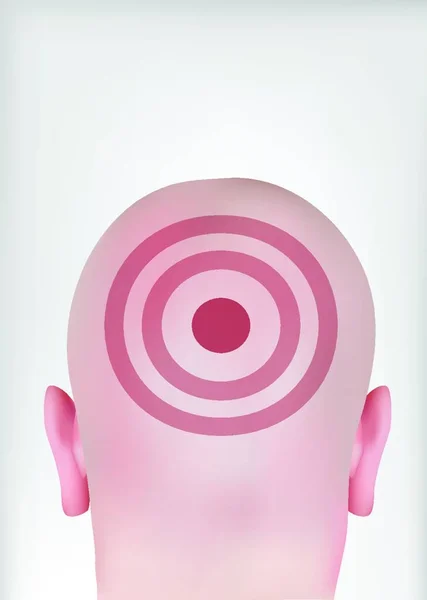 Target Head Graphic Vector Illustration — Stock Vector