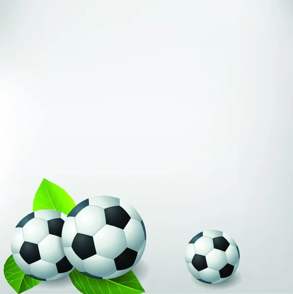 Fußball Hintergrund Vektorillustration Einfaches Design — Stockvektor
