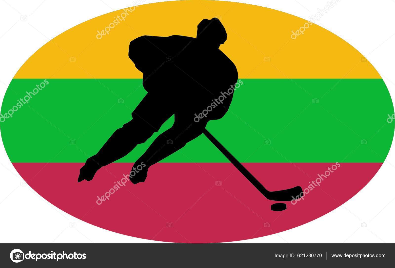 Hockey Series Icon National Colours Stock Vector by ??YAY_Images 621230770