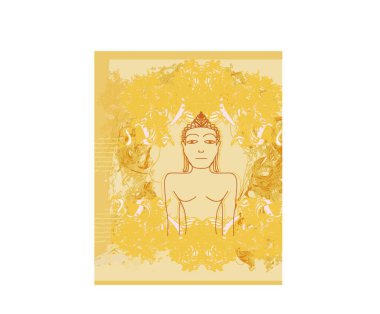 Çin Geleneksel Sanatsal Budizm Şablonu